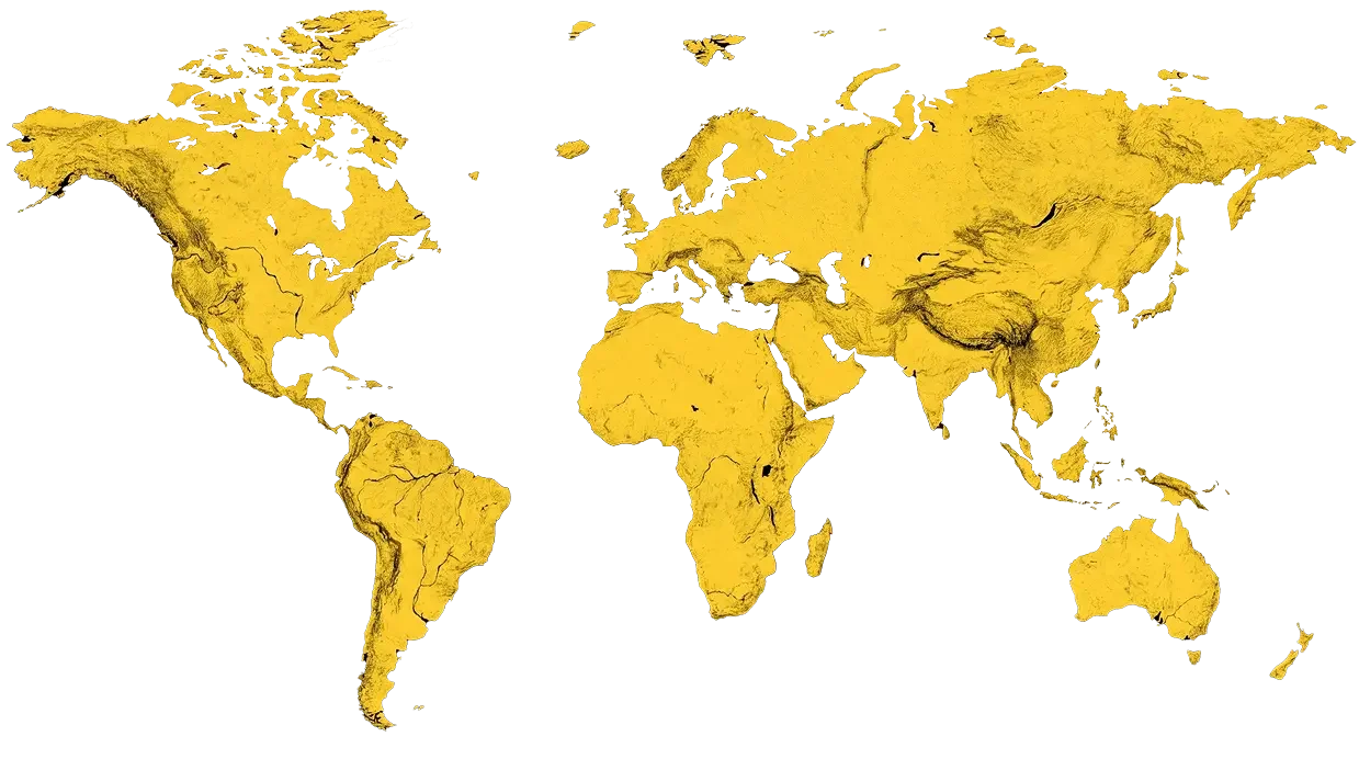 World map of markets BLESSED operates in